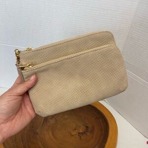 A new day Faux Suede Wristlet